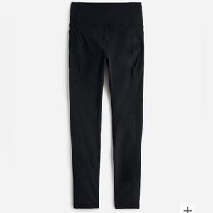 J. Crew CloudStretch High-Rise Side-Pocket Leggings Black Size Large Active